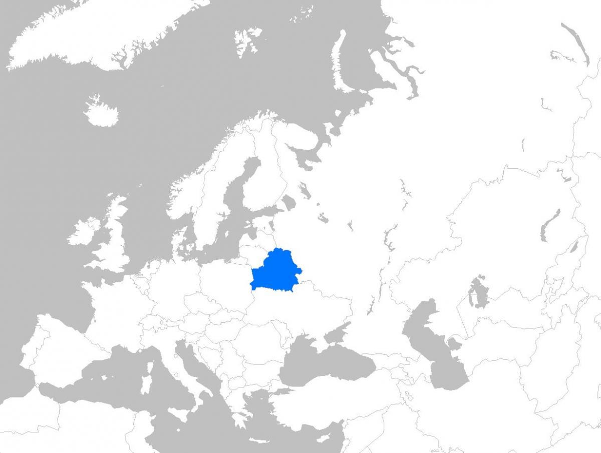 Zemljevid evropa Belorusija
