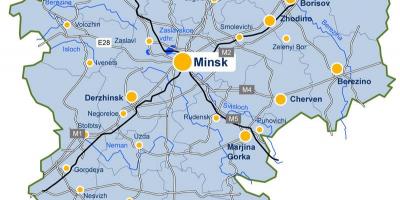 Minsk zemljevid Belorusija