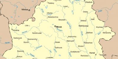 Zemljevid belorusija